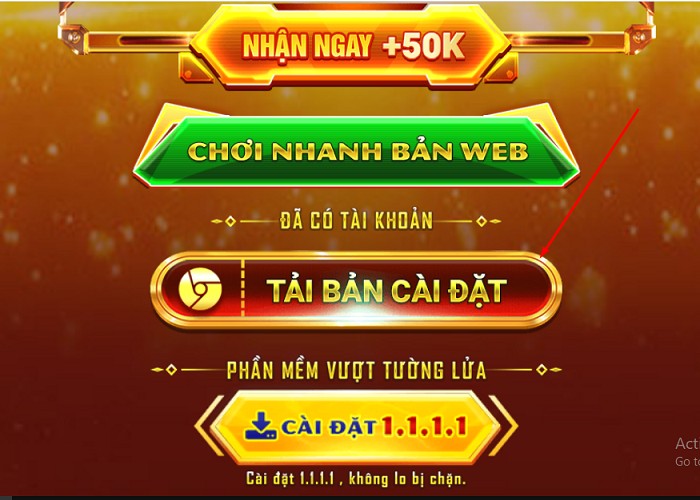 Chọn link tải app cho Android